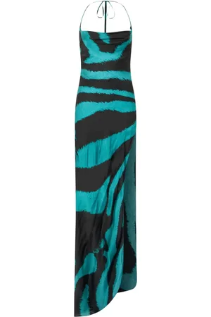 Roberto Cavalli Vestido con estampado de cebra