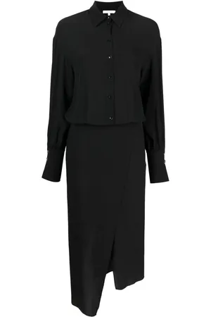Patrizia Pepe Vestido camisero asimétrico