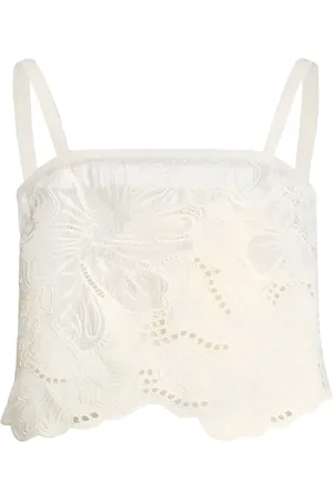 Elie saab Camiseta con encaje floral