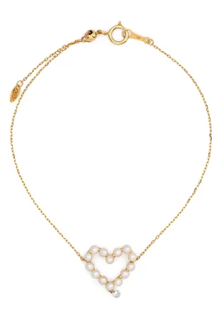 PERSÉE Pulsera Aphrodite en oro amarillo de 18kt con diamantes y perlas