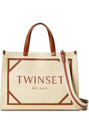 Twin-Set Tote con logo estampado