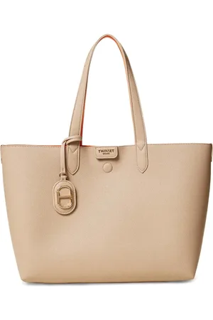 Twin-Set Tote con letras del logo