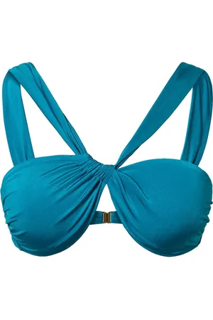 Twin-Set Top de bikini fruncido