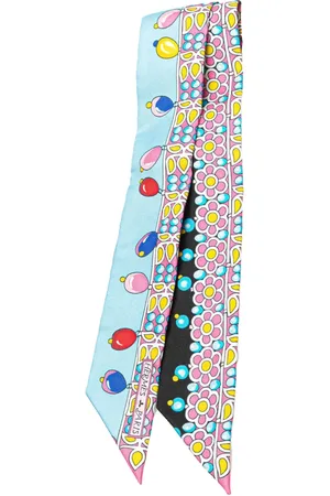 Hermès Mascada 20th Century Parures Des Maharajas Silk Twilly Scarf