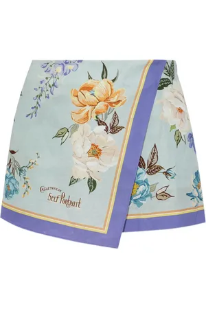Self-Portrait Shorts con estampado floral