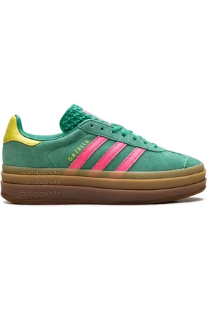 adidas Gazelle Bold "Court Green/Lucid Pink" sneakers