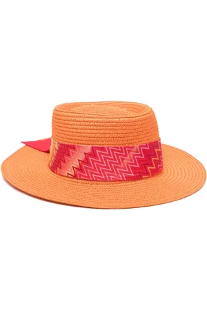 Missoni Sombrero fedora con banda en zigzag
