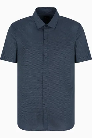 Armani Exchange Camisa con motivo micro