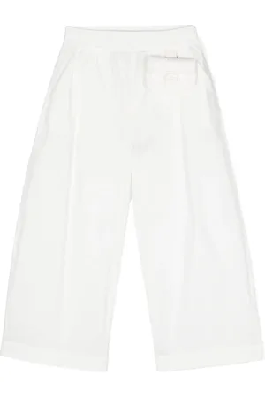 Fendi Pantalones anchos con bordado FF