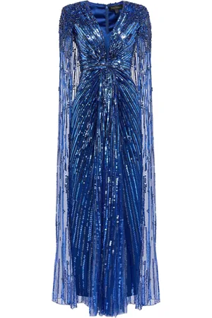 Jenny Packham Vestido bordado con lentejuelas