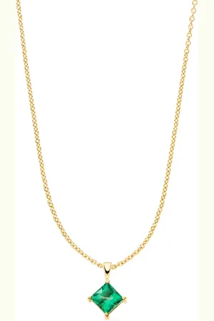 VEYNOU Collar Klara en oro amarillo de 14kt con esmeraldas