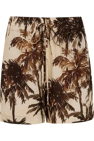Lenny Niemeyer Shorts con cordones en la pretina y estampado Corumbau
