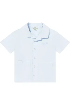 Fendi Camisa con logo bordado