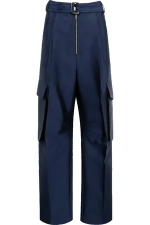 Christopher John Rogers Pantalones cargo con diseño recto