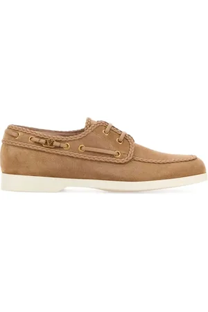 VALENTINO GARAVANI Zapatos top sider con bordes trenzados