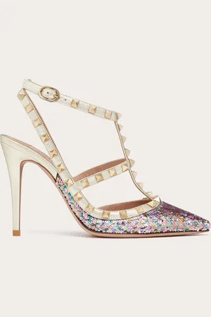 VALENTINO GARAVANI Zapatillas Rockstud con tacón de 100mm