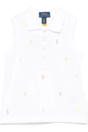 Ralph Lauren Playera tipo polo con logo bordado