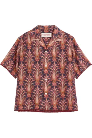 VALENTINO GARAVANI Camisa bowling con estampado Voyage Imaginaire