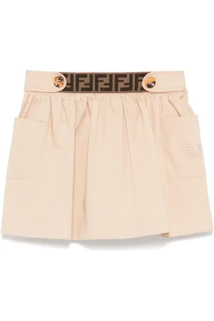 Fendi Falda con logo en la pretina