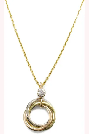 Cartier Collar Trinity en oro blanco de 18kt con diamante 2010