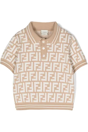 Fendi Playera tipo polo tejida de intarsia