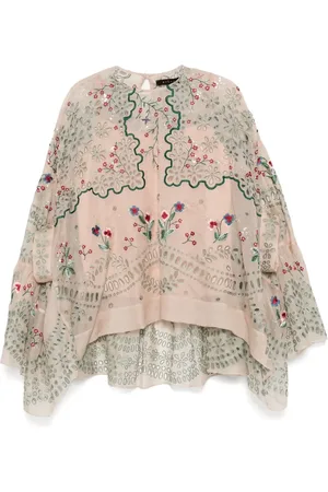 BIYAN Blusa con bordado floral
