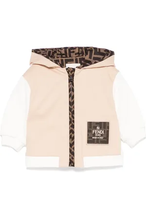 Fendi Chamarra con parche del logo