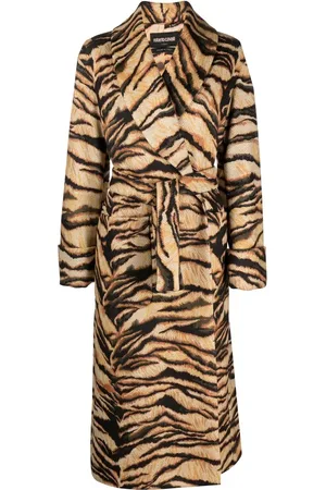 Roberto Cavalli Abrigo con estampado Freedom