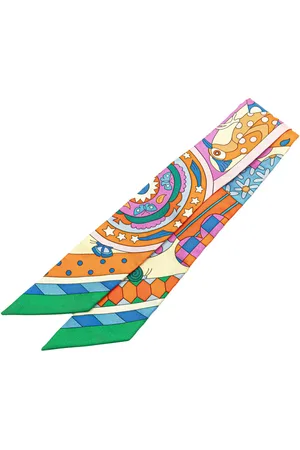Hermès Mascada 20th Century Les Murmures de la Foret Silk Twilly Scarf