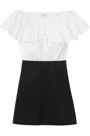 Claudie Pierlot Vestido corto con diseño de dos tonos
