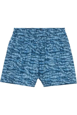 Roberto Cavalli Shorts de playa con logo estampado