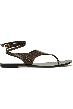 Twin-Set Sandalias efecto de piel de serpiente