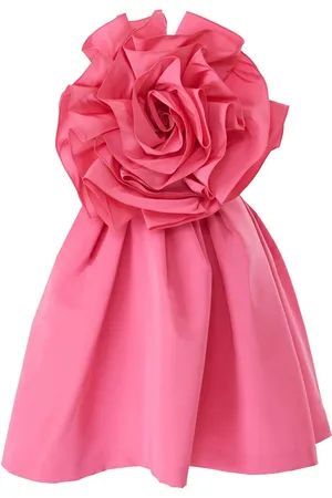 Carolina Herrera Vestido corto con aplique floral