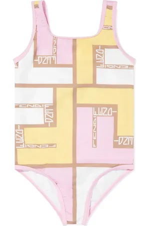 Fendi Traje de baño con logo estampado