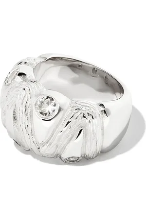 Bleue Burnham Anillo Plants Share Everything en plata de ley con zafiro