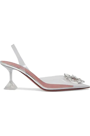 Amina Muaddi Zapatillas Begum con tacón de 70mm