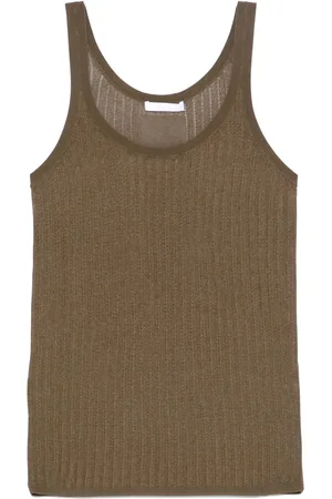 Helmut Lang Camiseta de tejido calado