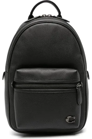 Coach Mochila estilo mensajero Charter con placa del logo
