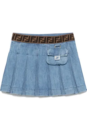 Fendi Falda de mezclilla