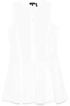 THEORY Vestido corto de popelina