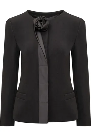 Emporio Armani Blazer con apliques florales