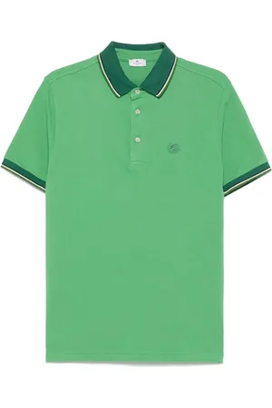 Etro Playera tipo polo con bordado Pegaso