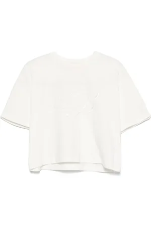 MISS BLUMARINE Playera con logo bordado