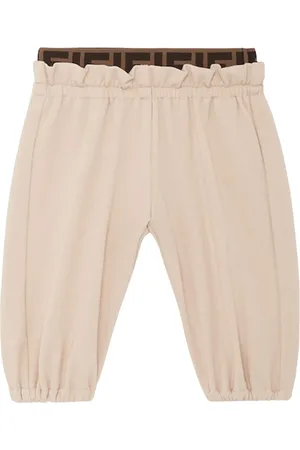 Fendi Pants con ribete Zucca