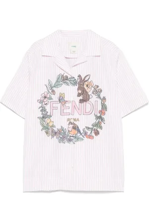 Fendi Camisa con logo estampado