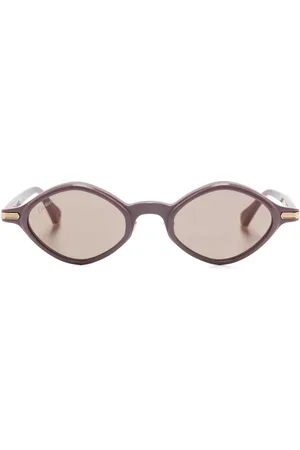 Cartier Lentes de sol con armazón ovalada