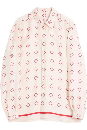 VALENTINO GARAVANI Camisa de seda con estampado Opticool