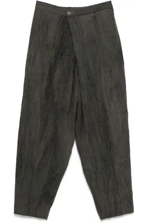 CHIAHUNG SU Pantalones drop crotch teñidos a mano