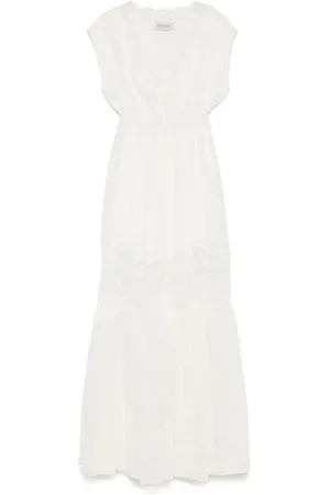 Ermanno Firenze Vestido largo con diseño a rayas