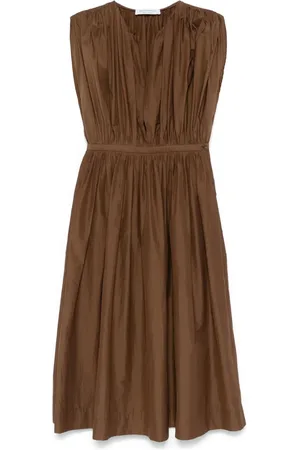 Serafini Vestido midi con volantes